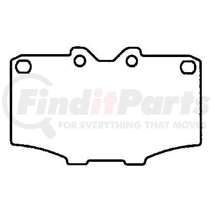 MKD137 by BENDIX - Semi-Met Disc Pad Set