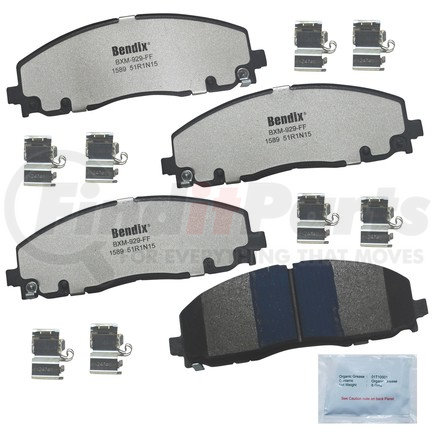 MKD1589FM by BENDIX - FLEET METLOK Disc Brake Pad Set