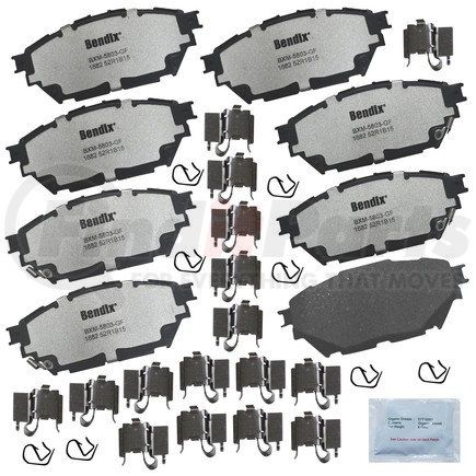 MKD1682FM by BENDIX - FLEET METLOK Disc Brake Pad Set