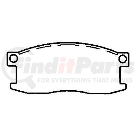 Bendix MKD176 Disc Brake Pad Set DISC PAD PKG