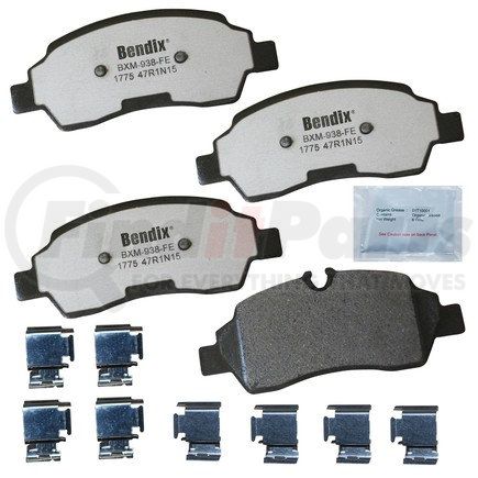 MKD1775FM by BENDIX - FLEET METLOK Disc Brake Pad Set