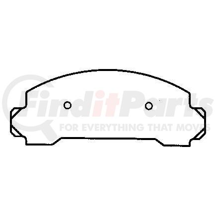 MKD205SUV by BENDIX - Disc Brake Pad Extended Wear (heavy Duty) Brake Pads With Shims