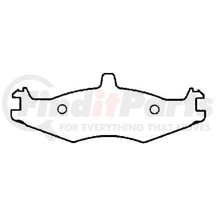 MKD221 by BENDIX - Semi-Met Disc Pad Set