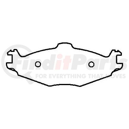 Bendix MKD259SUV Disc Brake Pad Set DISC PAD PKG
