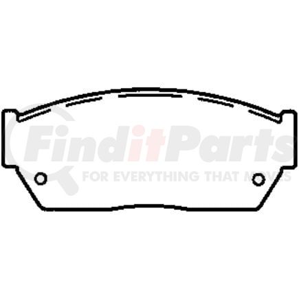 MKD276IQ by BENDIX - Semi-Met Disc Pad Set