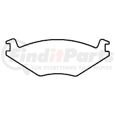 Bendix MKD280A Disc Brake Pad Set DISC PAD PKG