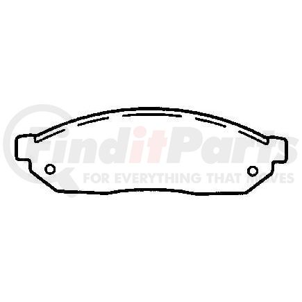 MKD281 by BENDIX - Semi-Met Disc Pad Set