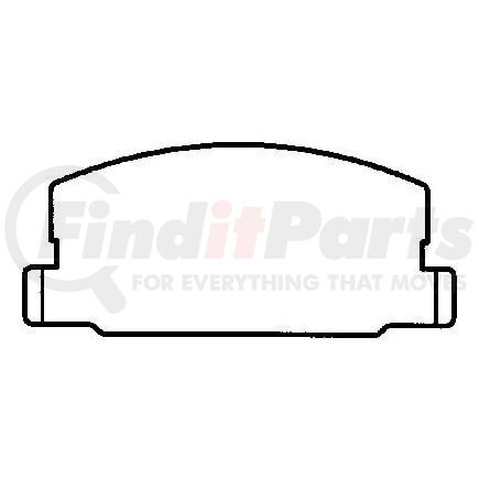 MKD282 by BENDIX - Semi-Met Disc Pad Set