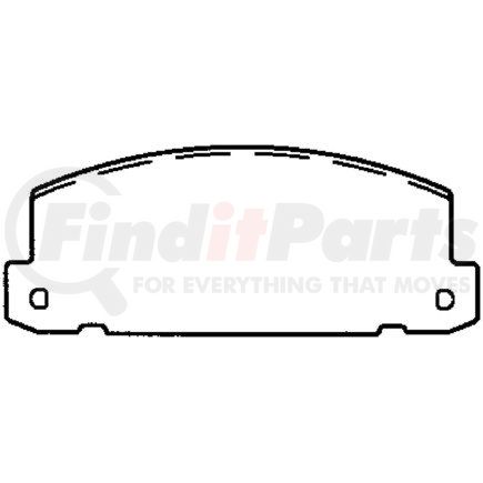 Bendix MKD285 Disc Brake Pad Set Semi-Met Disc Pad Set