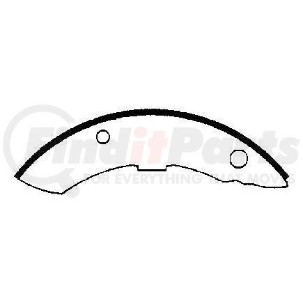 Bendix RAF542 Drum Brake Shoe and Lining Assembly Non-asb R-shoe