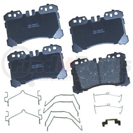 Bendix SBC1282 Disc Brake Pad Set Stop Ceramic Disc Pad Set