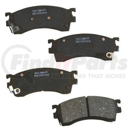 SBC583 by BENDIX - STOP CERAMIC DISC PAD SET