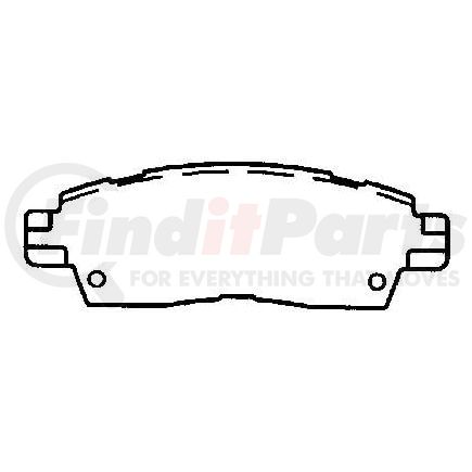 MKD883SUV by BENDIX - Semi-Met Disc Pad Set