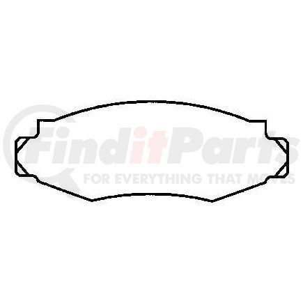 Bendix MKD91 Disc Brake Pad Set Semi-Met Disc Pad Set