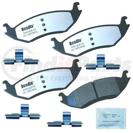 MKD967FM by BENDIX - FLEET METLOK Disc Brake Pad Set