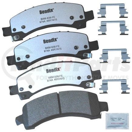 MKD974AFM by BENDIX - FLEET METLOK Disc Brake Pad Set