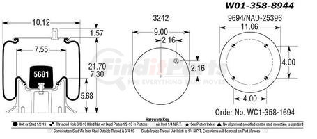 AS8944 by BWP-NSI - Firestone Air Spring