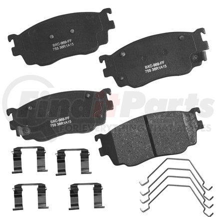 SBC755 by BENDIX - STOP CERAMIC DISC PAD SET