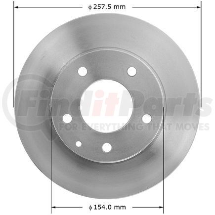 141845 by BENDIX - Disc Brake Rotor - 10.13 in. Outside Diameter