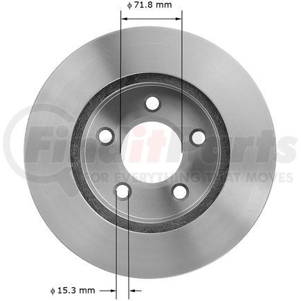 141621 by BENDIX - Disc Brake Rotor - 11.07 in. Outside Diameter