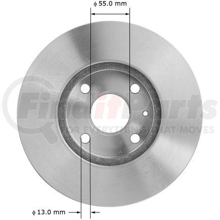 141635 by BENDIX - Disc Brake Rotor - 10.11 in. Outside Diameter