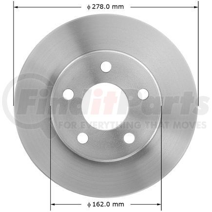 141868 by BENDIX - Disc Brake Rotor - 10.94 in. Outside Diameter