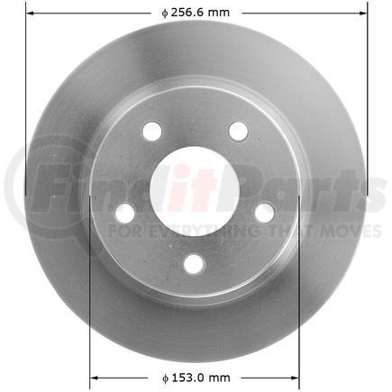 141893 by BENDIX - Disc Brake Rotor - 10.10 in. Outside Diameter