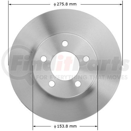 141903 by BENDIX - Disc Brake Rotor - 10.85 in. Outside Diameter