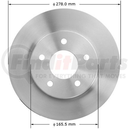 141908 by BENDIX - Disc Brake Rotor - 10.94 in. Outside Diameter