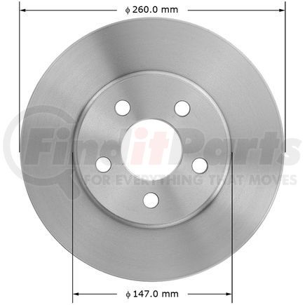 145041 by BENDIX - Disc Brake Rotor - 10.23 in. Outside Diameter