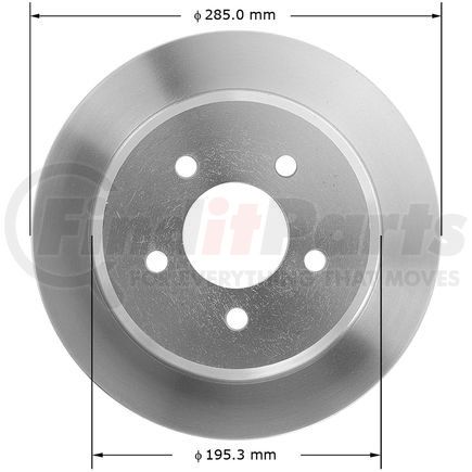 145052 by BENDIX - Disc Brake Rotor - 11.22 in. Outside Diameter