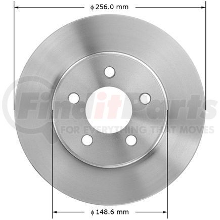 145063 by BENDIX - Disc Brake Rotor - 10.07 in. Outside Diameter