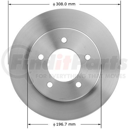 145142 by BENDIX - Disc Brake Rotor - 12.12 in. Outside Diameter