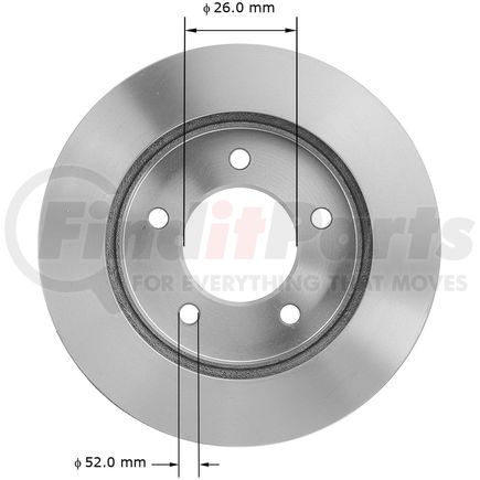 145146 by BENDIX - Disc Brake Rotor - 12.12 in. Outside Diameter