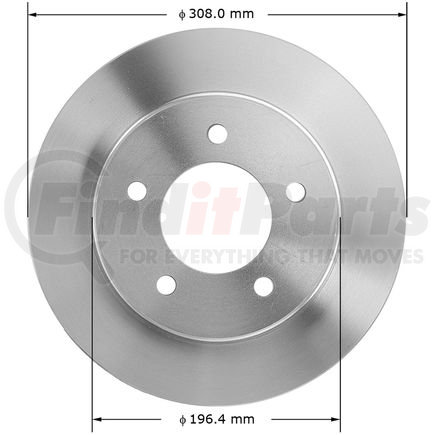 145146 by BENDIX - Disc Brake Rotor - 12.12 in. Outside Diameter