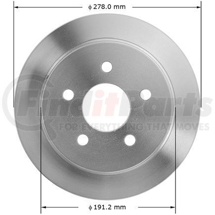 145155 by BENDIX - Disc Brake Rotor - 10.94 in. Outside Diameter