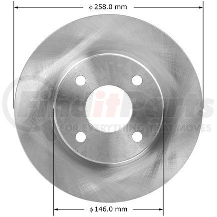 145273 by BENDIX - Disc Brake Rotor - 10.15 in. Outside Diameter