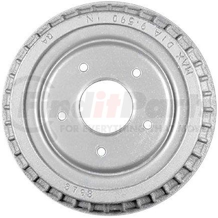 PDR0053 by BENDIX - Brake Drum - 9.5", Cast Iron, Natural, 5 Lug Holes, 4.75" Bolt Circle