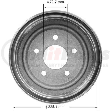 140448 by BENDIX - Brake Drum - New