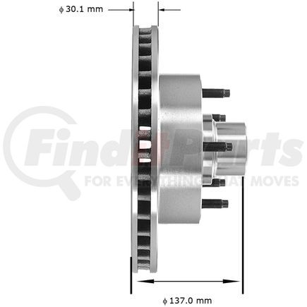 141067 by BENDIX - Brake Rotor