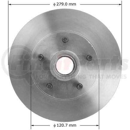 141201 by BENDIX - Disc Brake Rotor - 10.98 in. Outside Diameter