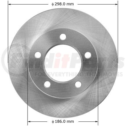 141214 by BENDIX - Disc Brake Rotor - 11.73 in. Outside Diameter