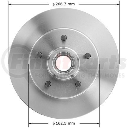 141233 by BENDIX - Disc Brake Rotor - 10.50 in. Outside Diameter