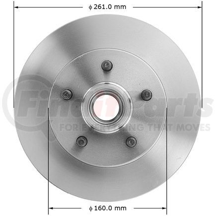 141264 by BENDIX - Disc Brake Rotor - 10.27 in. Outside Diameter