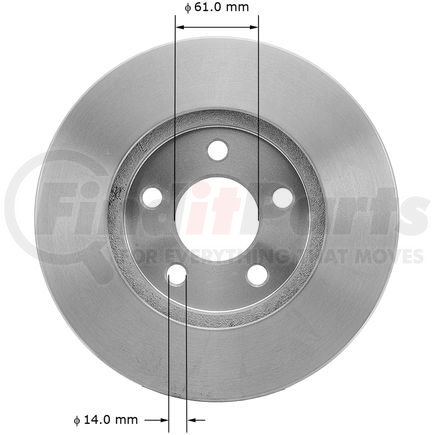 141379 by BENDIX - Disc Brake Rotor - 10.23 in. Outside Diameter