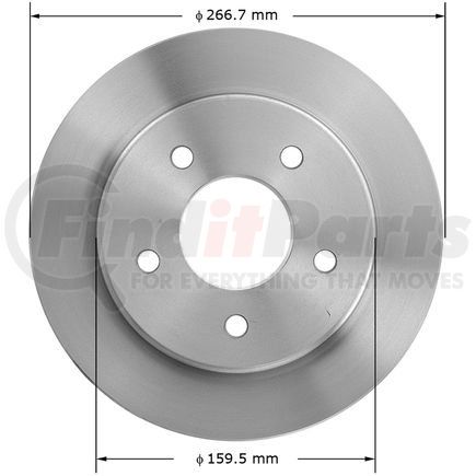 141401 by BENDIX - Disc Brake Rotor - 10.50 in. Outside Diameter