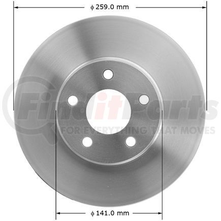 141530 by BENDIX - Disc Brake Rotor - 10.19 in. Outside Diameter