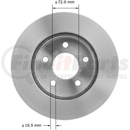 141602 by BENDIX - Disc Brake Rotor - 11.02 in. Outside Diameter