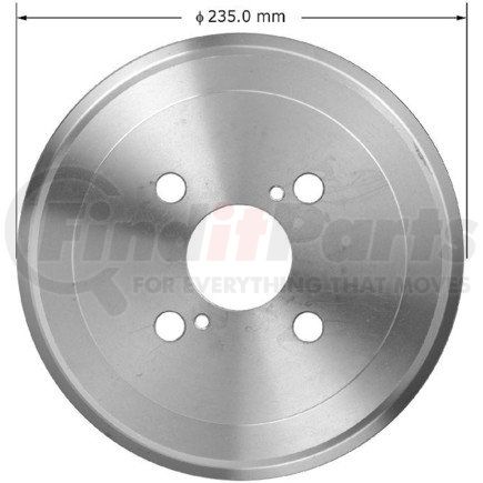 PDR0515 by BENDIX - Brake Drum - Cast Iron, 7.875 Inch Diameter, 4 Lug Holes