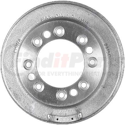 PDR0545 by BENDIX - Brake Drum - Rear, 12.125", Cast Iron, Natural, 8 Lug Holes, 6.5" Bolt Circle